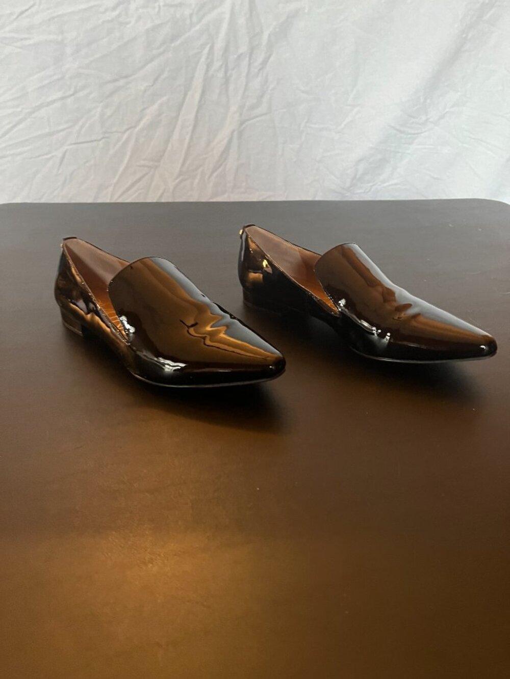 Calvin Klein Size 9 Black Leather Heels